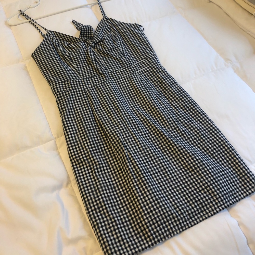 Lulus black and white gingham dress